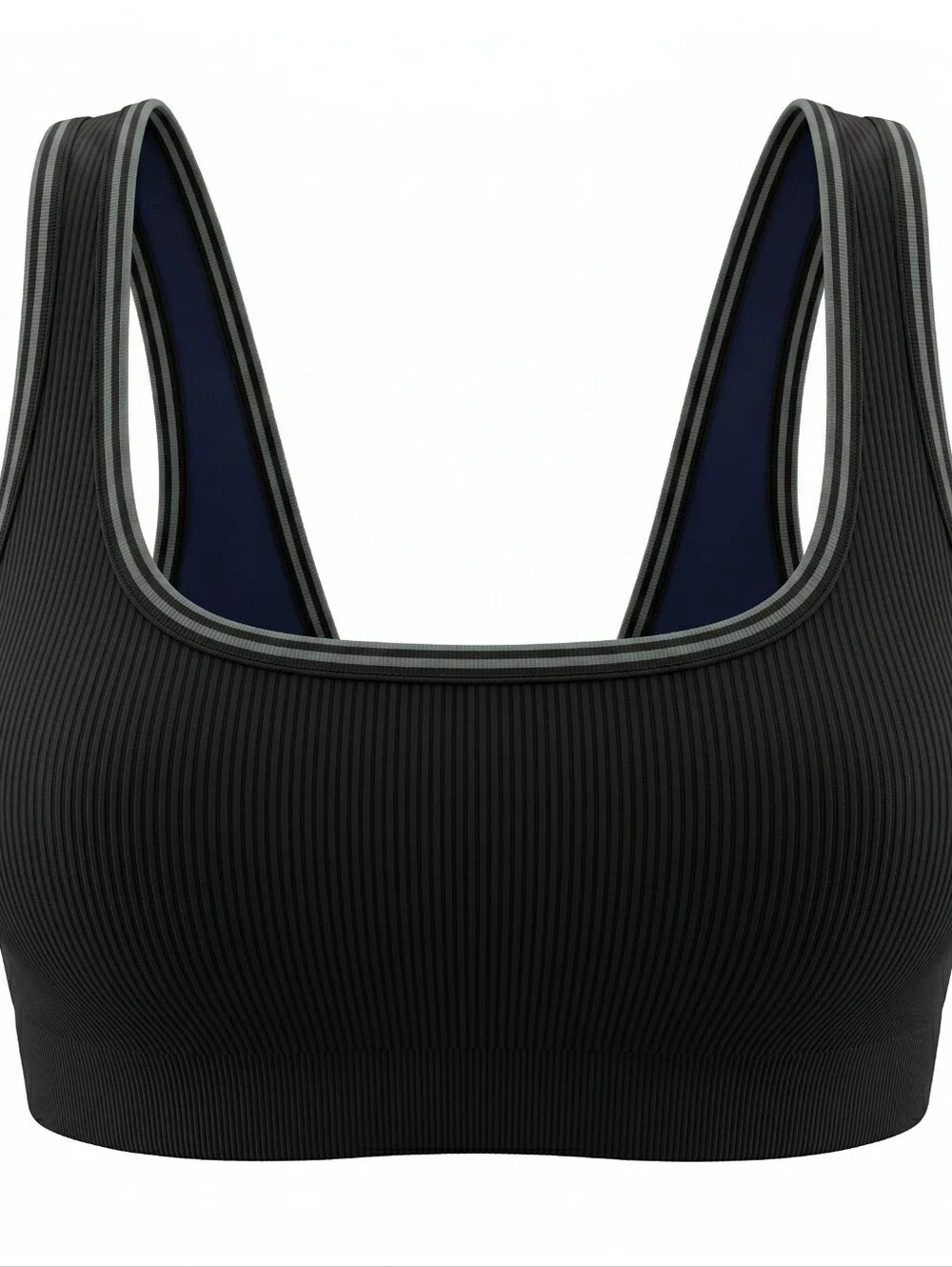 NikeSKIMS Ribbed Seamless Scoop Bra Black Size Small
